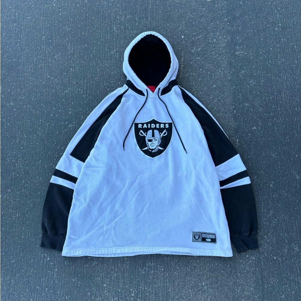 Y2K NFL Raiders Football Hoodie Pullover Sweater